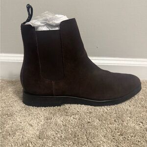Elegant Dark Brown Men's Ankle Boots